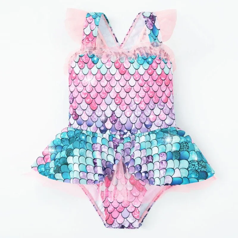 Children's Swimwear Little Mermaid Swimsuit for Girls Summer Bikini Kids Swimsuit Swimwear Baby Girl Toddler Girl Bathing Suit