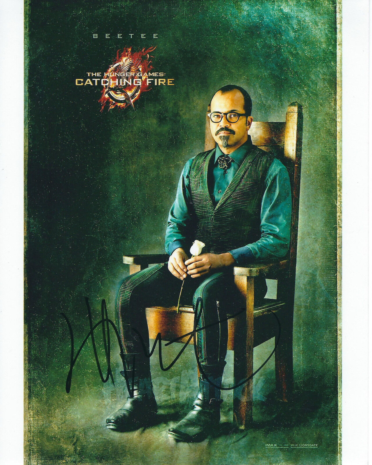 JEFFREY WRIGHT THE HUNGER GAMES CATCHING FIRE AUTOGRAPHED Photo Poster painting SIGNED 8X10 #2