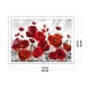 (Big Size)Poppy - 11CT Stamped Cross Stitch - 60*40cm - Flower