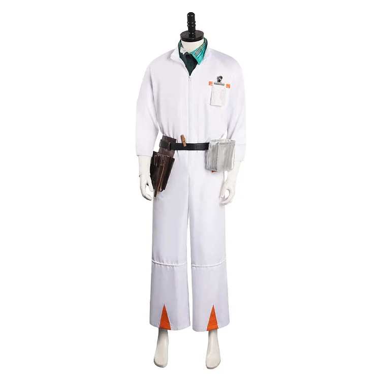 Back To The Future Doc Brown Lab Coat Jumpsuit Outfits Cosplay Costume Suit
