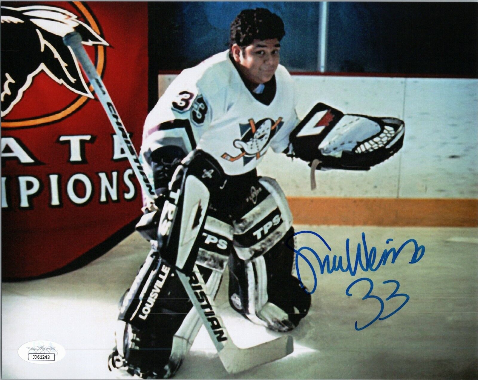 SHAUN WEISS Authentic Hand-Signed ~THE MIGHTY DUCKS GOLDBERG~ 8x10 Photo Poster painting JSA COA