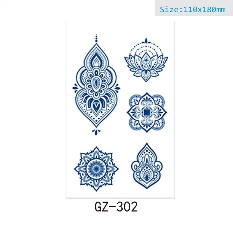 Net Red Herbal Juice Semi-permanent Waterproof Sweat-proof Tattoo Masking Scar Tattoo Sticker Herbal Juice Tattoo Sticker