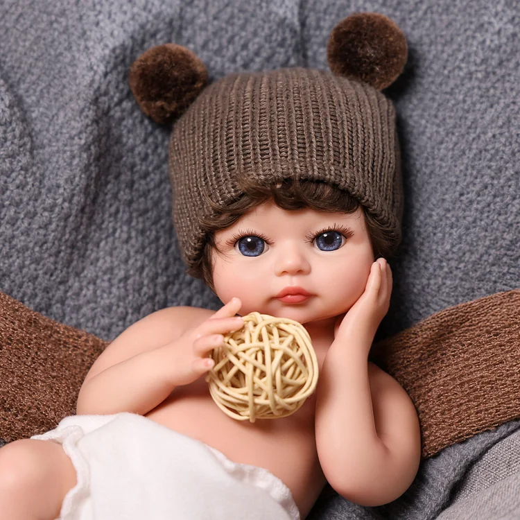 Babeside Lilah 12" Realistic Silicone Quiet Baby Newborn Boy Best Gift for Kids