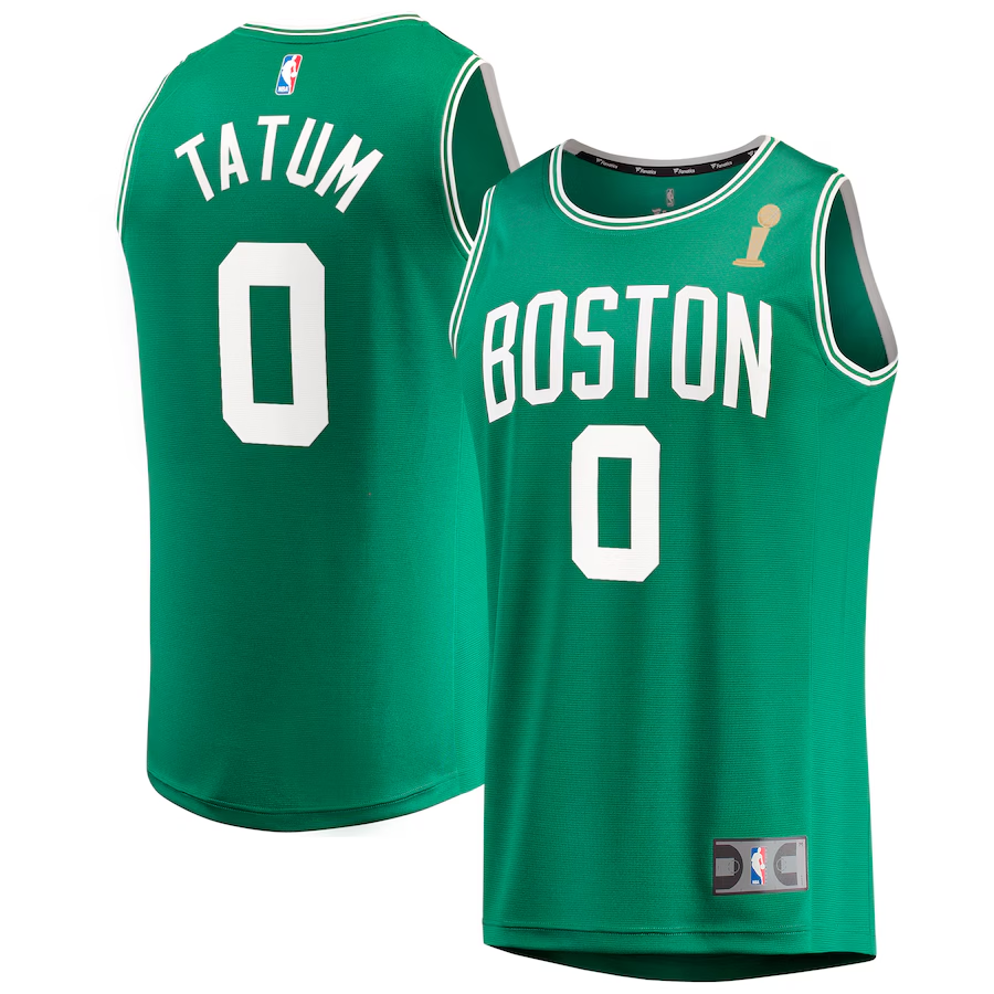 Boston Celtics Jayson Tatum Fanatics Kelly Green 2024 NBA Finals Champions Fast Break Replica  Jersey mysite