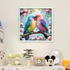 Parrot On The Branch - 11CT Counted Cross Stitch - 40*40cm - Bird