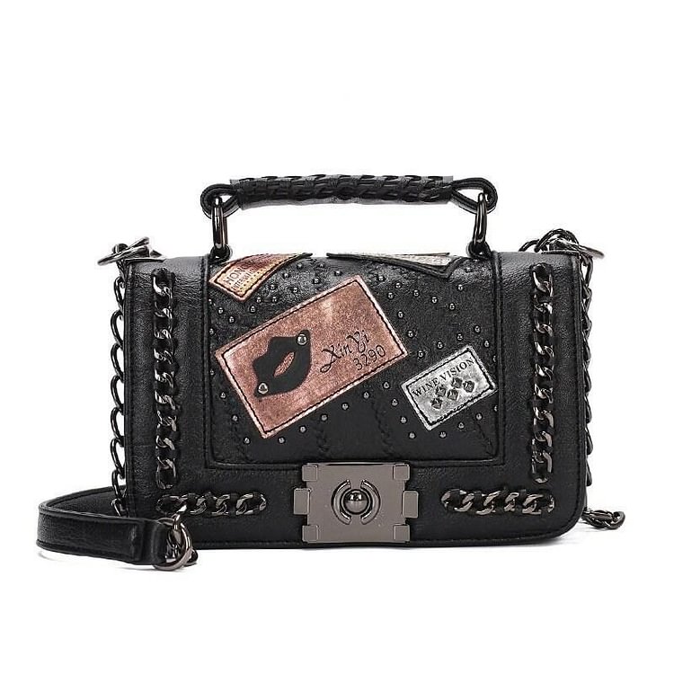 Punk Style Crossbody Bag