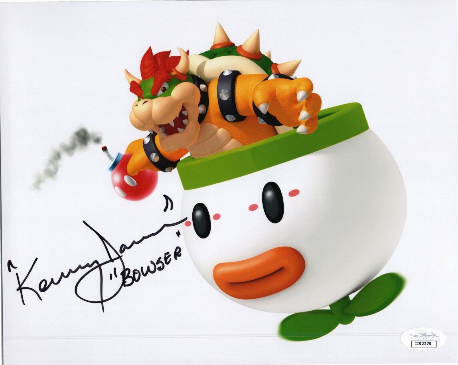 KENNY JAMES Authentic Signed Nintendo Super Mario ~ BOWSER