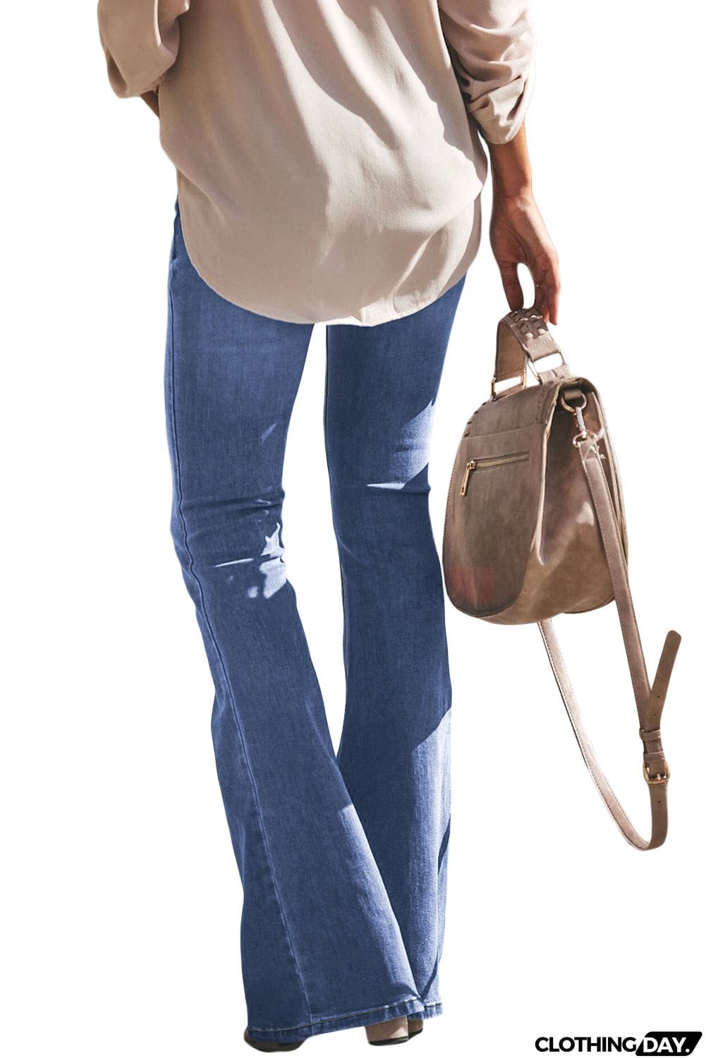 Wash Vintage Wide Leg Jeans