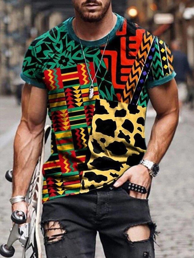 Casual Cotton Abstract Shirts & Tops