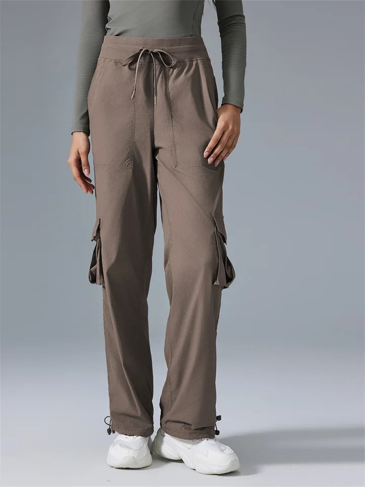 Women's New Outdoor Sports Pants Lightweight Quick-drying Wide-leg Work Pants