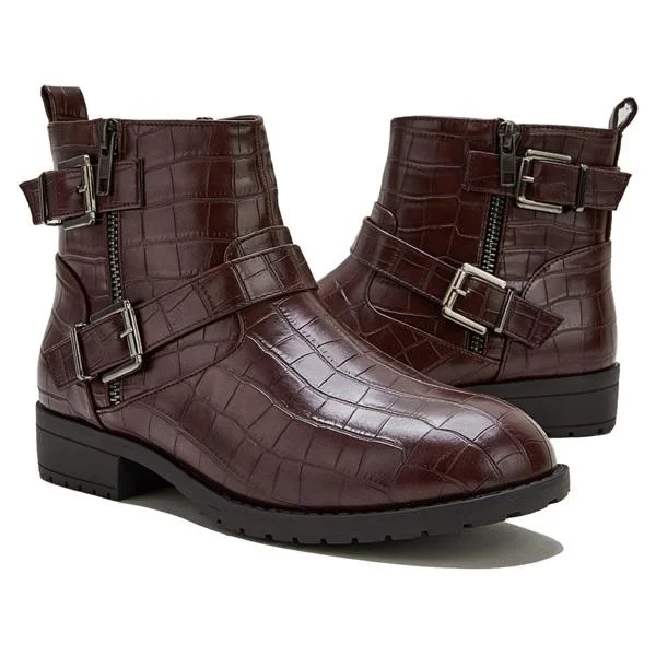 Women's Side Zipper Wide Fit Boots