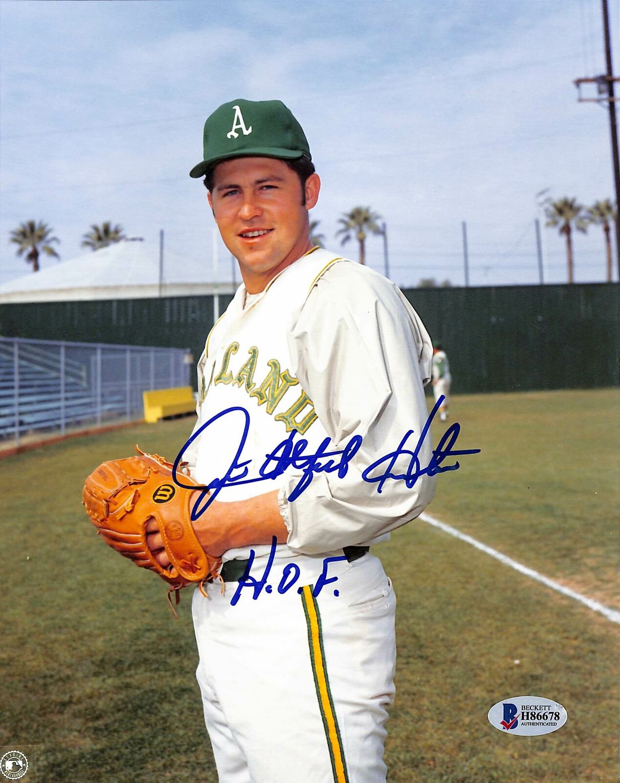 Athletics Jim Catfish Hunter HOF 87