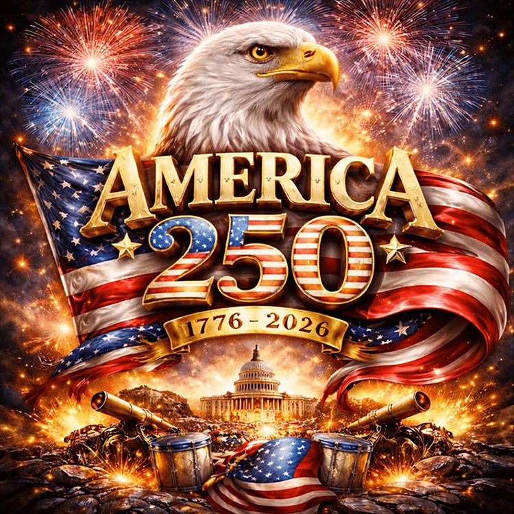 250 Independence Day 40*40cm(picture) Full Square Drill Diamond Painting(With Gift Box) gbfke