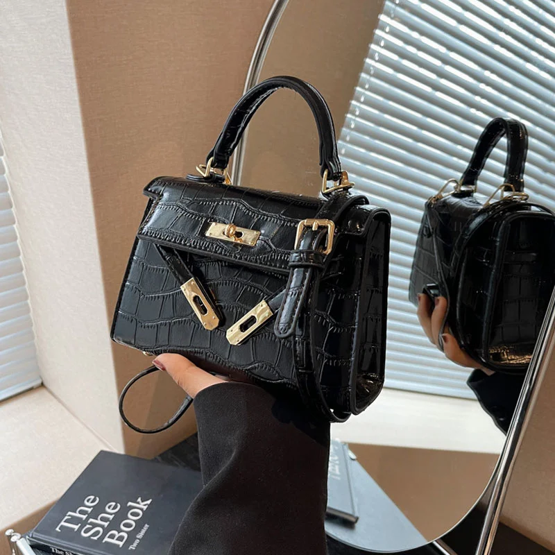 Hand-held Versatile Cross-body Small Square High-end Shoulder Handbag