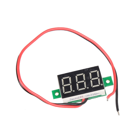 

Mini DC 2.5-30V  LED Panel Voltage Meter 3-Digital Display Voltmeter, 501 Original