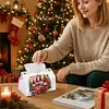 Gnome Christmas Truck DIY PULeather Diamond Painting Tissue Box for Adults Beginners Large Size Diamond Art Paper Storage Holder for Living Room Bathroom Table Decor