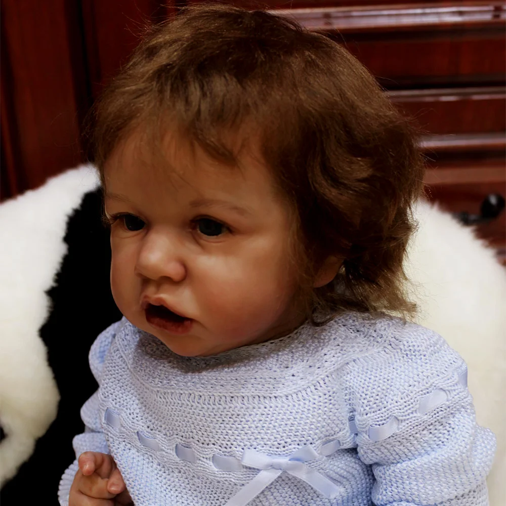 [Black African American Reborns]Newborn Jessie 12'' Authentic Reborn Silicone Baby Doll Girl