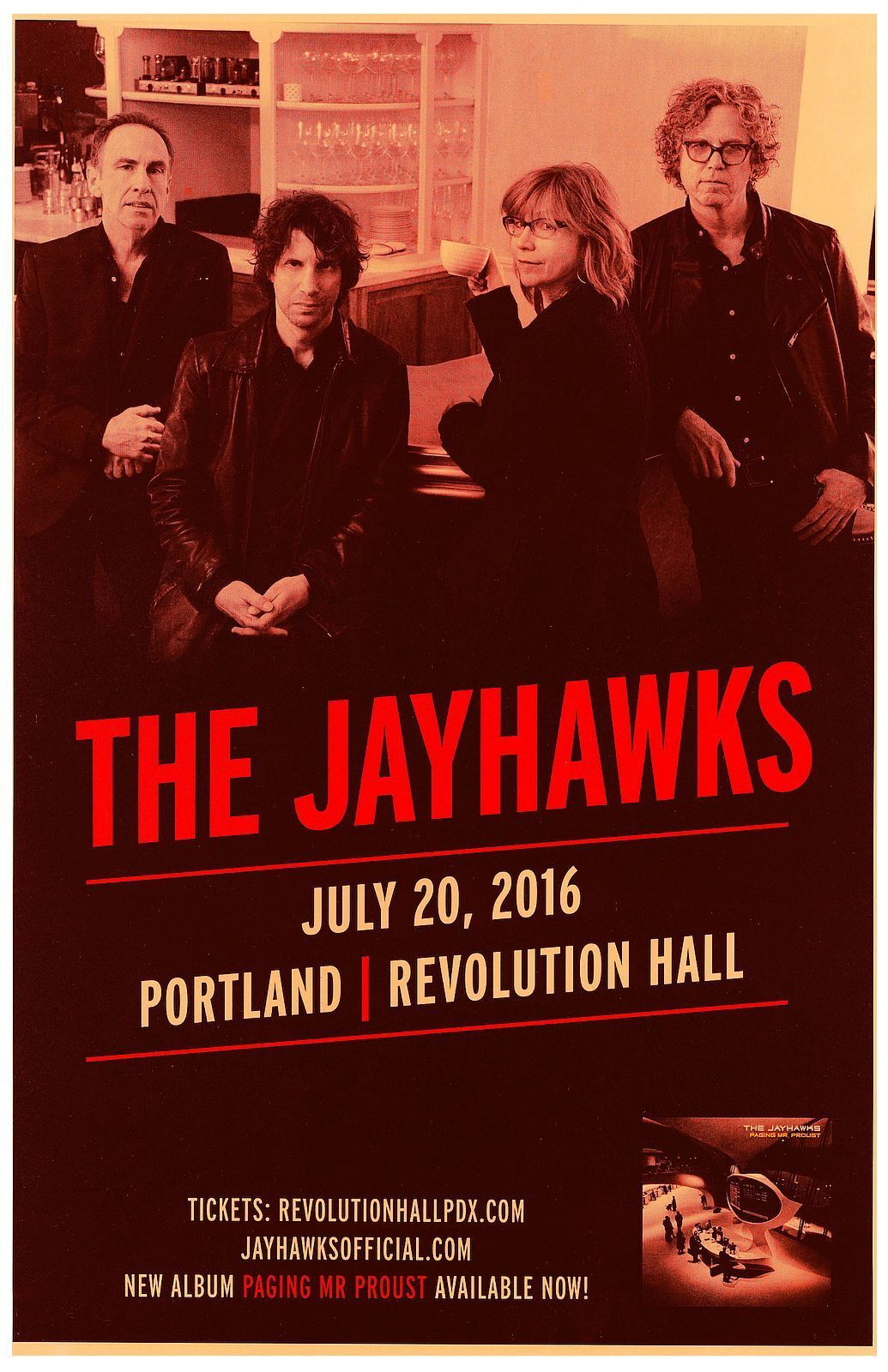 THE JAYHAWKS 2016 Gig POSTER Portland Oregon Concert