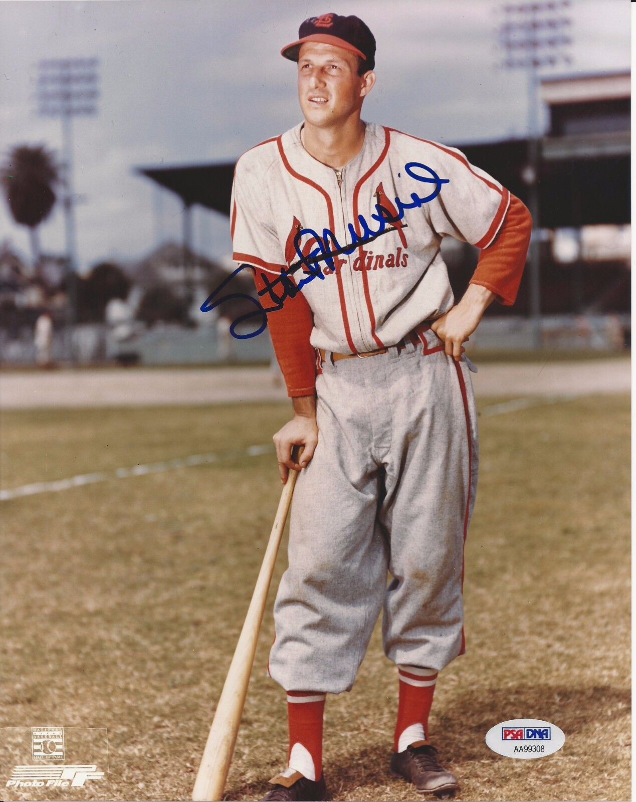 STAN MUSIAL (St. Louis Cardinals) Signed 8x10 Photo Poster painting with PSA COA