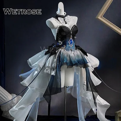 [Wetrose] In Stock Furina Deep Sea Genshin Impact Fanart Doujin Cosplay Costume Wig Full Set