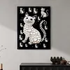 Wei&szlig;e Katze DIY, Perlengem&auml;lde, Kunstsets, Perlengem&auml;lde, Bildkunst, Basteln 30x40 cm f&uuml;r Erwachsene, Anf&auml;nger, Wanddekoration ohne Rahmen