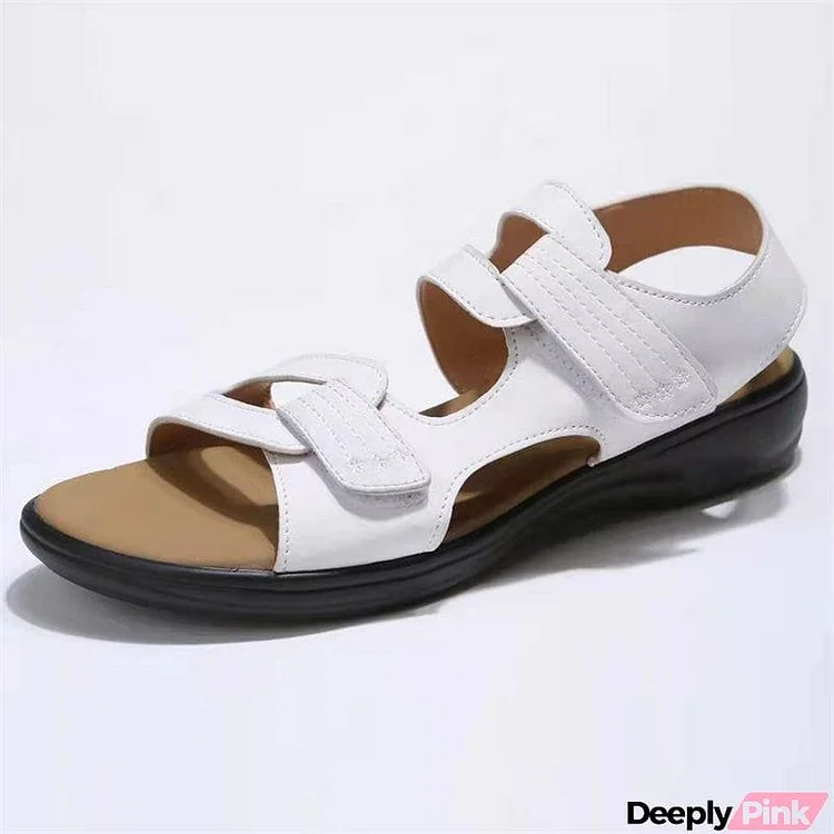 Casual Wedge Heel Velcro Beach Sandals for Women