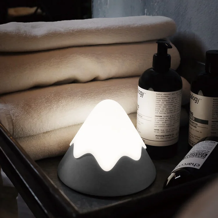 LED Silicone Snow Mountain Rechargeable Night Light