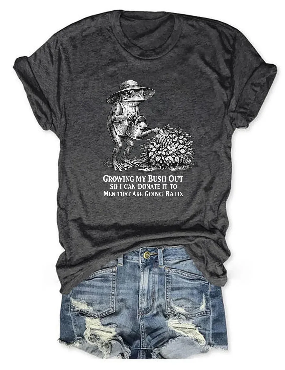 Funny Frog Gardening T-shirt