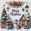 Christmas Cottage-14CT Stamped/Counted Cross Stitch 40*40cm/15.75*15.75in tapestrymarket