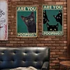 2pcs - Black Cat - Vintage Metal Signs(8*12Inch)  - Cat