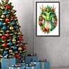 (40*60cm)Dinosaur on a Garland -  Full Round Drill Diamond Painting