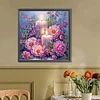 Diamond Painting -DIY Partial AB Round Drill Peony(45x45cm)