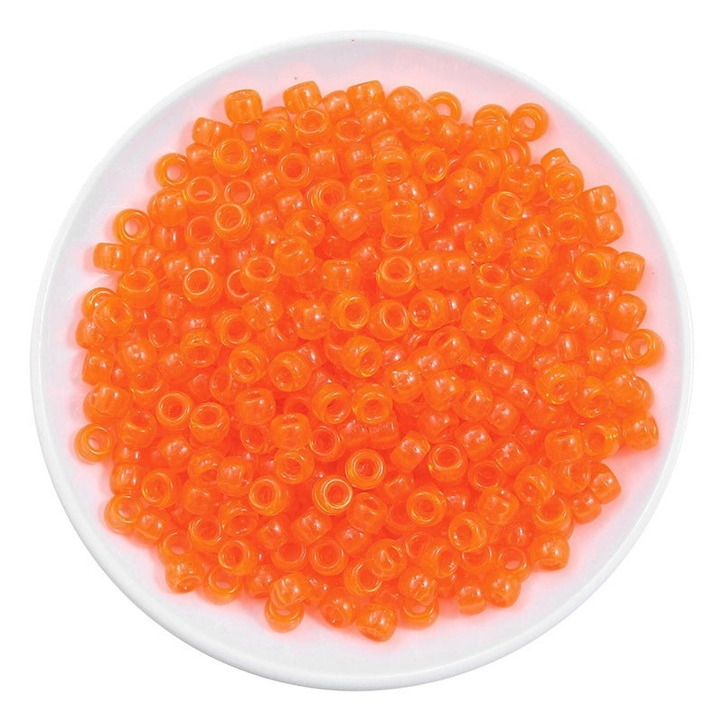 Acrylic Large Hole Barrel Beads 9*6mm Pony Beads Woven Handmade Diy Hand String Jewelry Accessories Beads Loose Beads