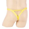 Men's Fashion Sexy Hollow Out Double Low Brief Thong G-String Bikinis Underwear