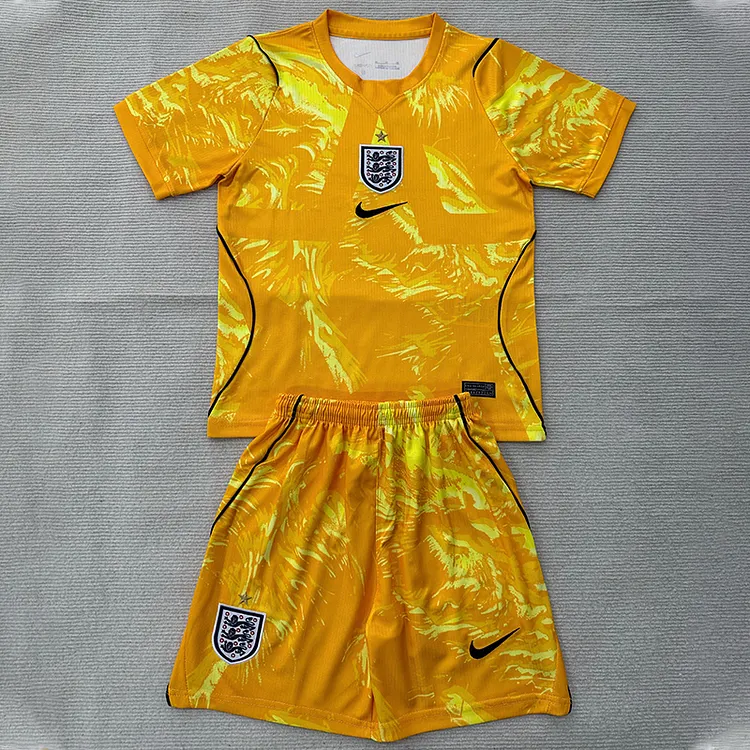 Kids England 2026 World Cup GK Football Jersey 1:1 Thai Quality