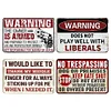 (Multi Style)Warning - Vintage Metal Signs(8*12Inch) - Warning