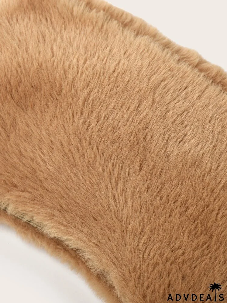 Fluffy Baguette Bag With Purse