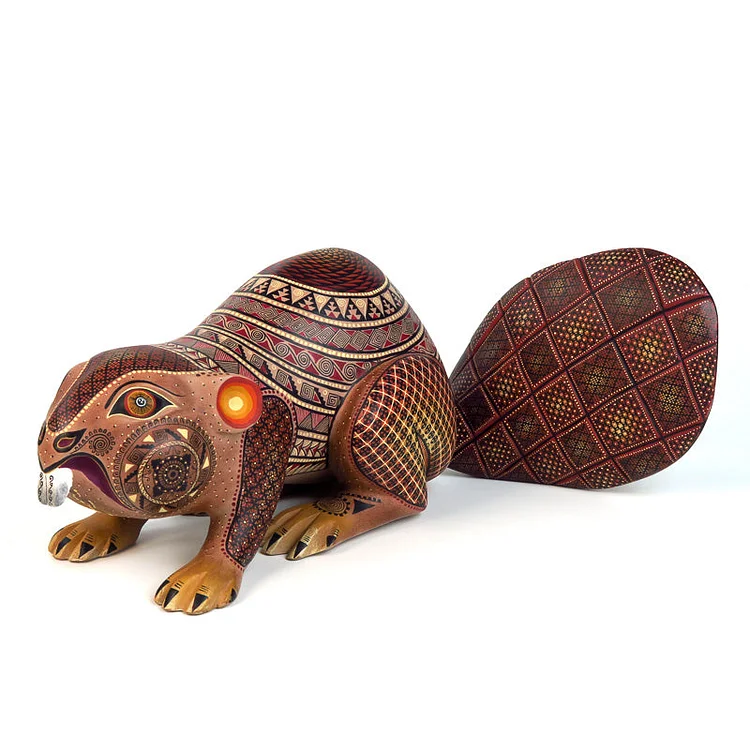 Beaver - Oaxacan Alebrije Wood Carving - Nestor Melchor