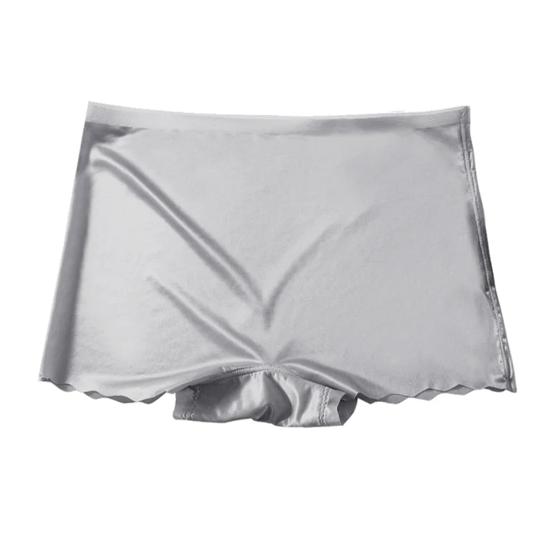 1 Pcs Seamless Boyshort Underwear Woman Lingerie High Quality Soft Ice Silk Female Panties Underwear For Ladies New BANNIROU