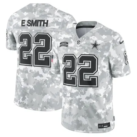 Men's Dallas Cowboys Emmitt Smith  Arctic Camo 2024 Salute to Service Retired Player Limited Jersey