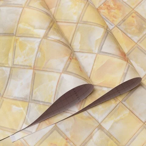 Wall Adhesive Paper Kitchen Wallpaper Waterproof Marble Film Self Adhesive Wallpaper For Modern Wall Self-Adhesive Vinyl Sticker