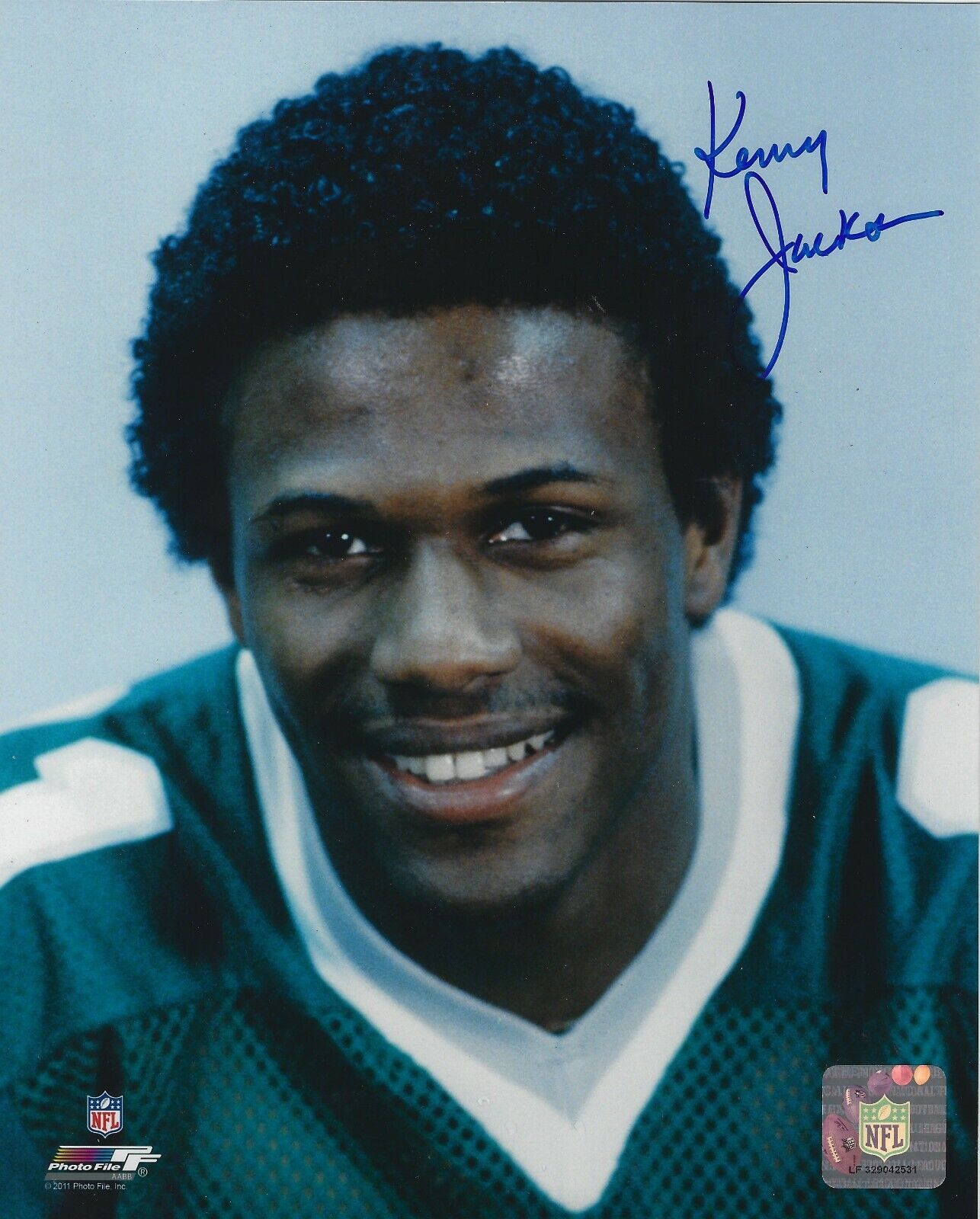 Autographed KENNY JACKSON Philadelphia Eagles 8x10 Photo Poster painting w/COA