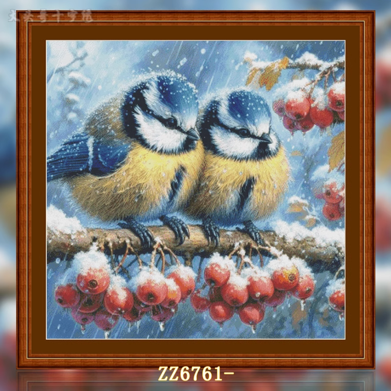 【ZZ6761- Accompanying in the Snow】 Painting Fairy Cross Stitch