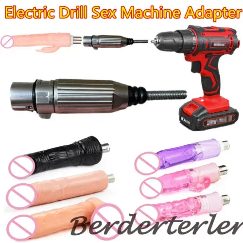 Hand Electric drill bit Adapter for Sex Machin Dildos Penis Vibrators Sex  Toys