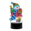 DIY Diamond Painting 7 Color Night Light Lamp Home Decoration Ornament Gift Kit(Snowman)
