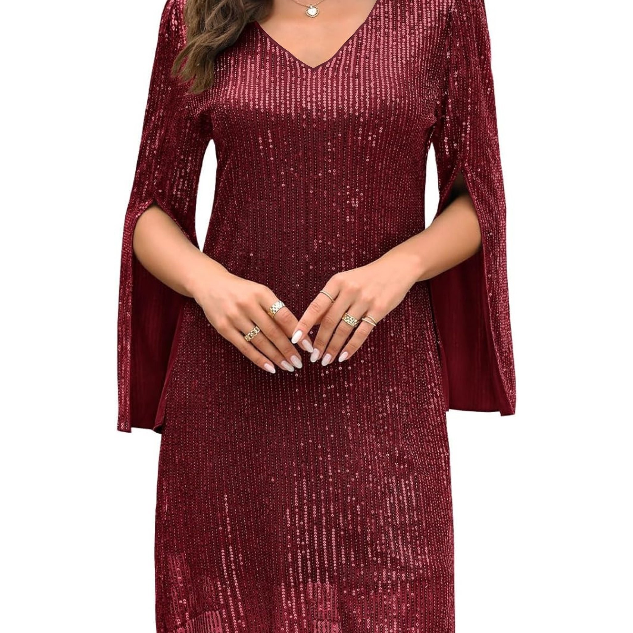 Targeted Fashion Light Luxury Sequined High-end Temperament Dress