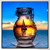 >SALE<5D DIY Full Drill Diamond Painting Bottle Landscape Cross Stitch (HG103)