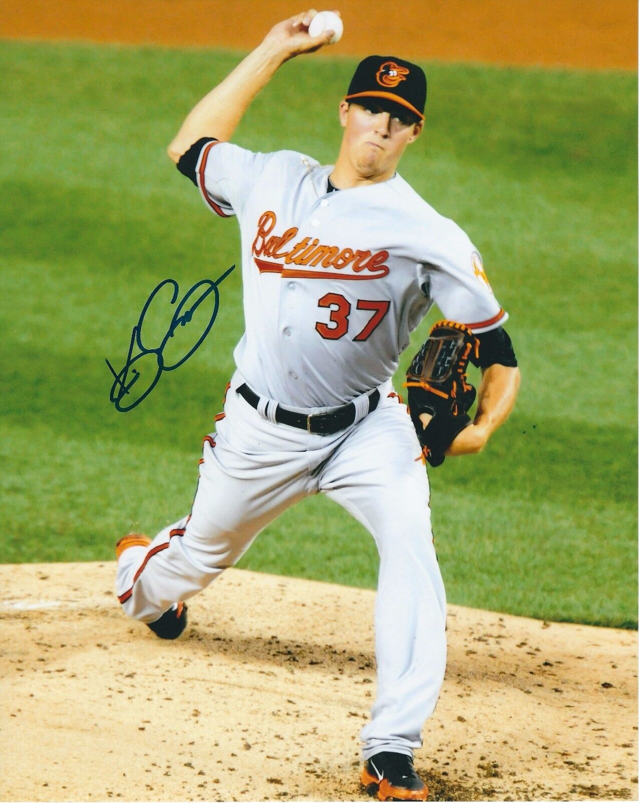 Signed 8x10 KEVIN GAUSMAN Baltimore Orioles Photo Poster painting- COA