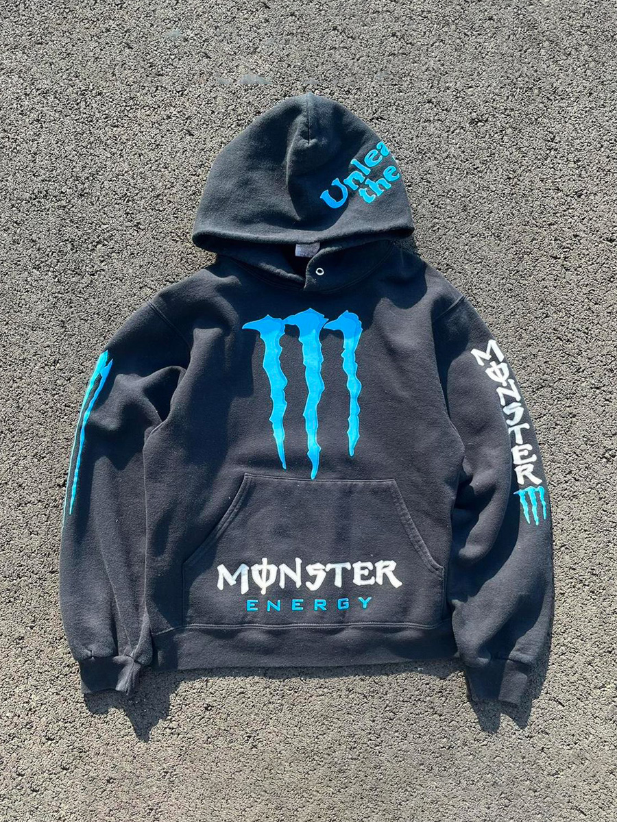 "Monster" Grey Hoodie