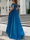 Solid Color Off-The-Shoulder A-Line Backless Simple Party Maxi Dress